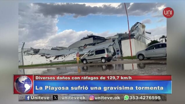 Uniteve Noticias | Temporal en La Playosa produjo destrozos