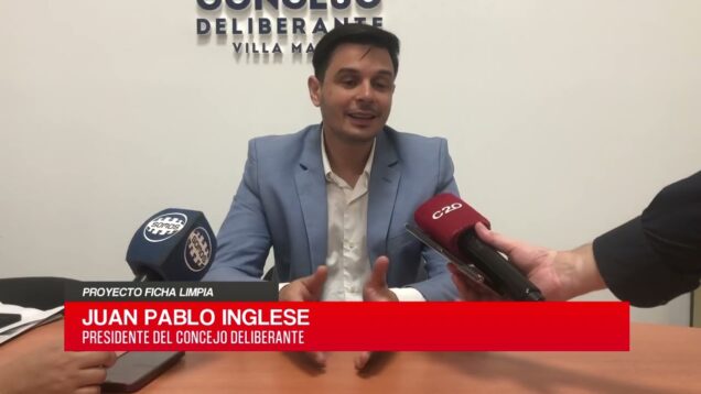 C20 Noticias | Proyecto ficha limpia – Juan Pablo Inglese