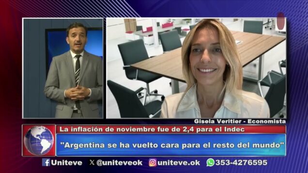 Uniteve Noticias | Según el INDEC la inflación de noviembre fue del 2,4%