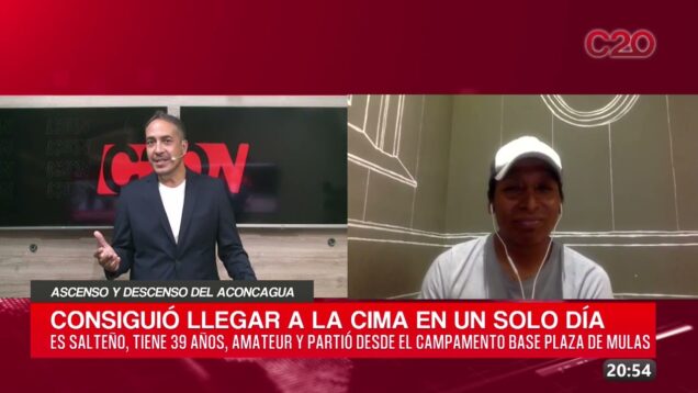 C20 Noticias | Ascenso y descenso del Aconcagua – Nicolás Condorí