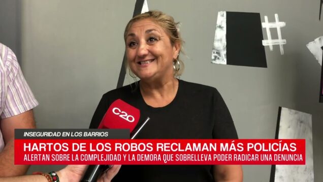C20 Noticias | Inseguridad en los barrios parte 2 – Gerardo Centani y Beatriz Pérez