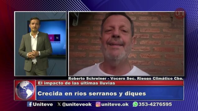 Uniteve Noticias | Crecida en ríos serranos y diques