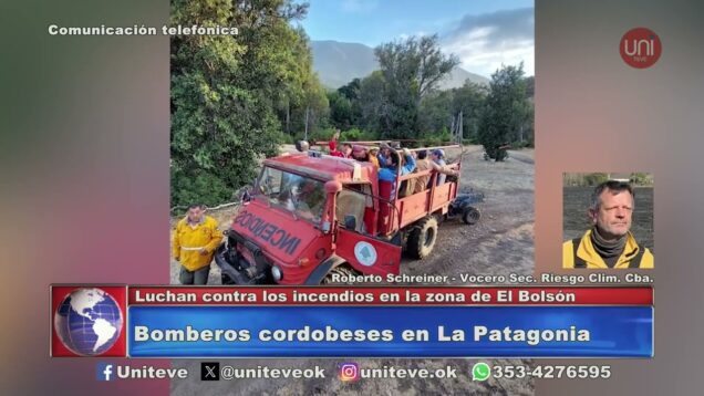 Uniteve Noticias | Luchan contra los incendios en la zona del Bolsón