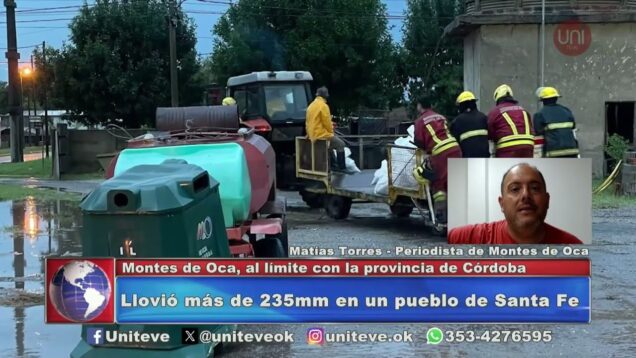 Uniteve Noticias | Temporal en Montes de Oca: llovió más de 235 milímetros