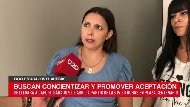 C20 Noticias | Bicicleteada por el autismo – María Zarza y Gabriela Toloza