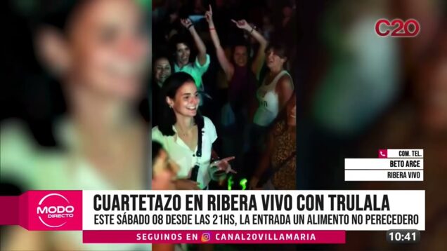 Modo Directo | Cuartetazo en Rivera vivo con trulala este sábado – Beto Arce