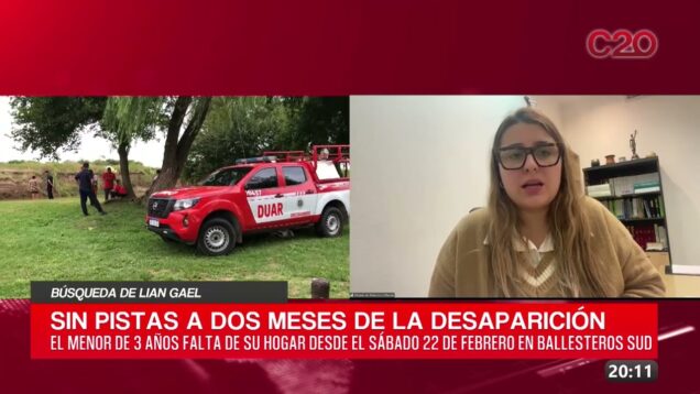 C20 Noticias | Búsqueda de Lian Gael – Florencia Giuzio