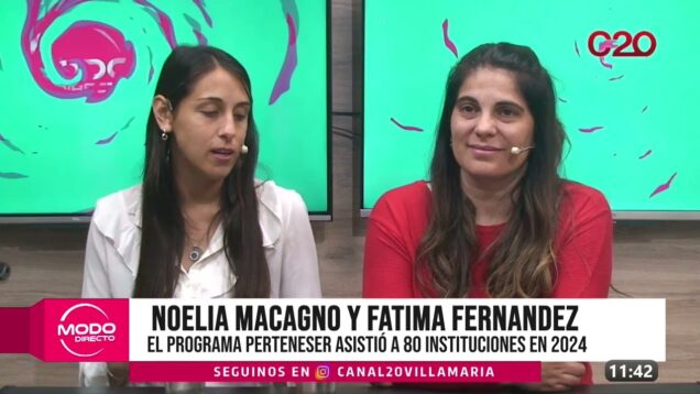 Modo Directo | Progama pertenecer – Noelia Macagno y Fátima Fernández