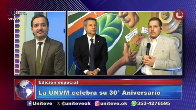 Uniteve Noticias | 30 años de la UNVM: la palabra del intendente de San Francisco, Damián Bernarte