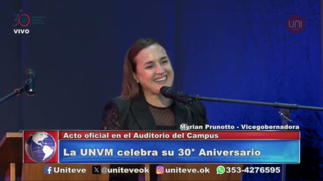 Uniteve Noticias | Acto por los 30 años de la UNVM