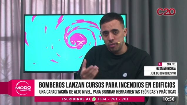 Modo Directo | Gustavo Nicola – Curso sobre operaciones en incendios de edificios en el mes de julio