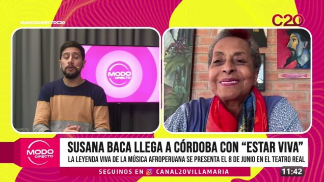 Modo Directo | Llega a Córdoba con “Estar Viva” – Susana Baca