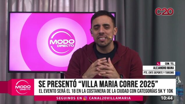 Modo Directo | “Villa María Corre” – Alejandro Mana