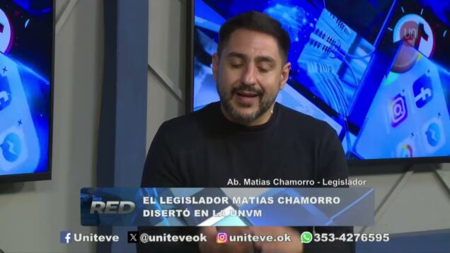 Uniteve Noticias | El legislador Matías Chamorro disertó en la UNVM