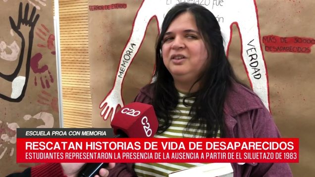 C20 Noticias | Escuela Proa con Memoria – Eugenia Fernández