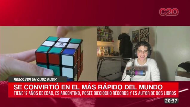 C20 Noticias | Resolver un cubo rubik – Gael Lapeyre