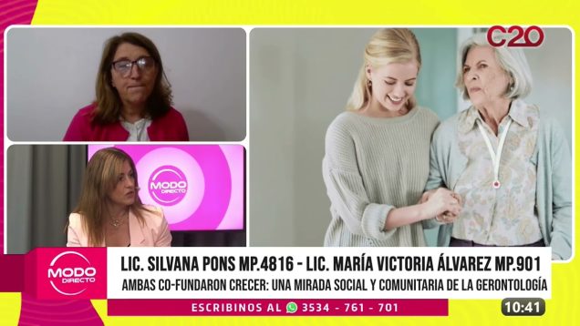 Modo Directo | Cuidado de personas mayores – Silvana Pons y María Victoria Álvarez