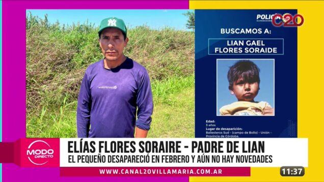 Modo Directo | Desaparición de Lian – Elías Flores Soraire