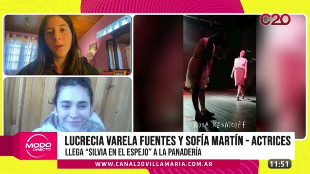 Modo Directo | Llega “Silvia en el Espejo” a La Panadería – Lucrecia Varela Fuentes y Sofía Martín