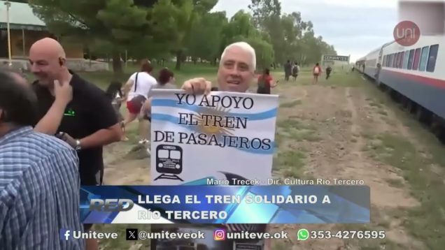 Uniteve Noticias | Llega el tren solidario a Río Tercero