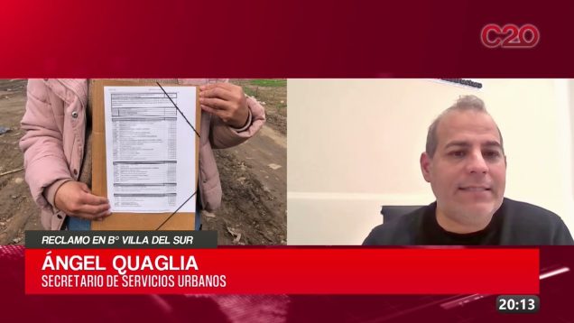 C20 Noticias | Reclamo en B° Villa del Sur – Ángel Quaglia