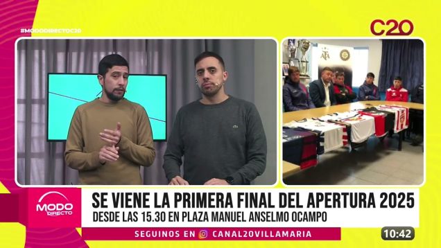 C20 Noticias | Se viene la primera final del apertura 2025 – Lucas Martinetti