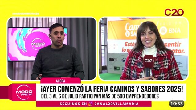 Modo Directo | Ayer comenzó la feria caminos y sabores 2025