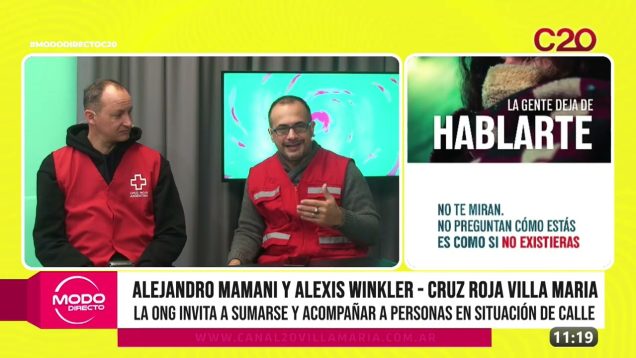 Modo Directo | Cruz Roja Villa María – Alejandro Mamani y Alexis Winkler