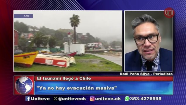 Uniteve Noticias | Chile se prepara ante del llegada del tsunami