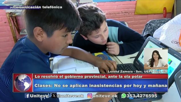 Uniteve Noticias | Por el frío, no computan las faltas en los colegios de Córdoba