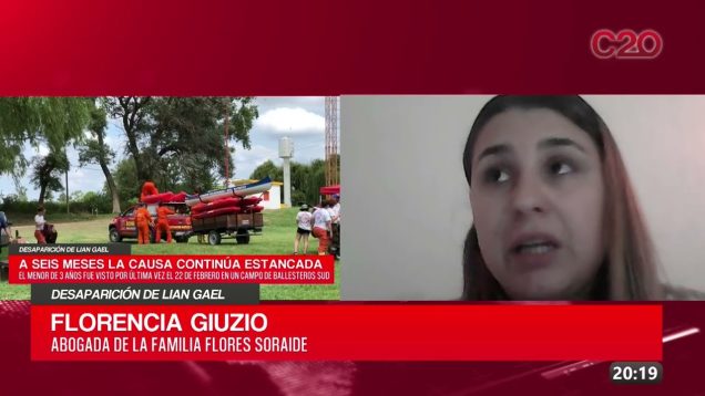 C20 Noticias | Desaparición de Lian Gael – Florencia Giuzio