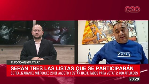 C20 Noticias | Elecciones en Atilra – Marcelo Ferreyra