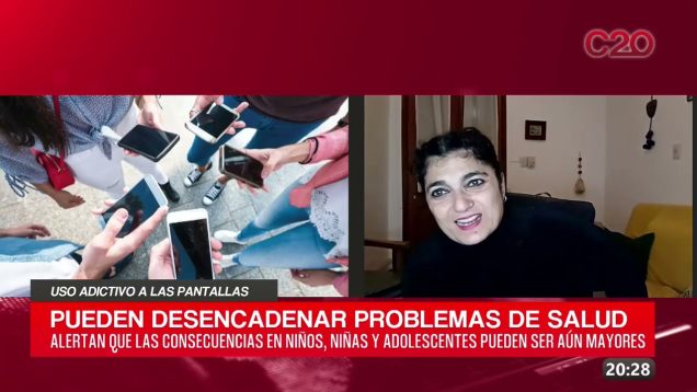C20 Noticias | Uso adictivo a las pantallas – Débora Blanca
