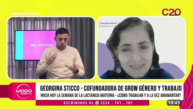 Modo Directo | Inicia hoy la semana de la lactancia materna – Georgina Sticco