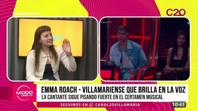 Modo Directo | Villamariense en La Voz – Emma Roach