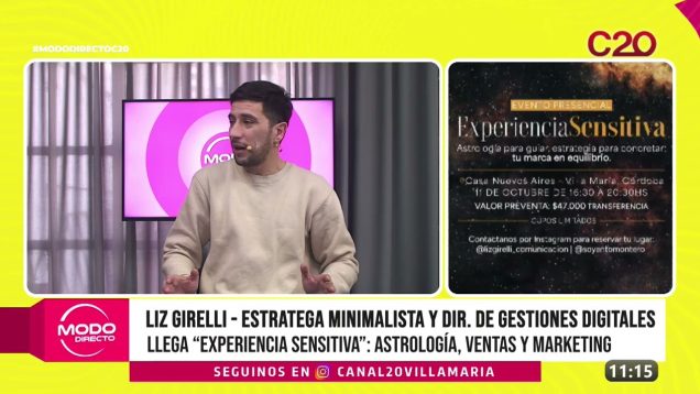 Modo Directo | Experiencia sensitiva – Liz Girelli