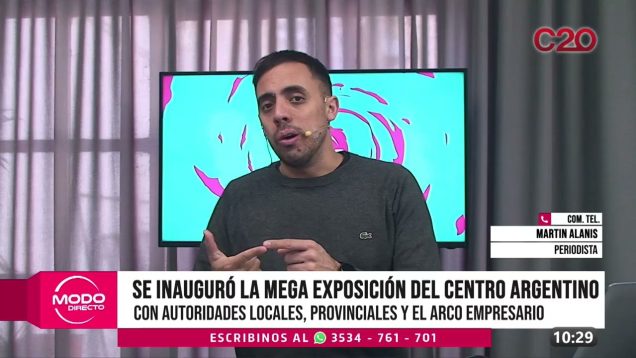 Modo Directo | Exposición del Centro Argentino – Martín Alanis