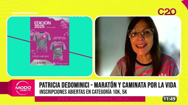 Modo Directo | Maratón y caminata por la vida – Patricia Dedominici