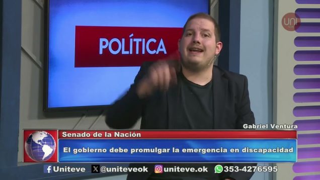 Uniteve Noticias | El Senado insistió con la Ley de Emergencia en Discapacidad