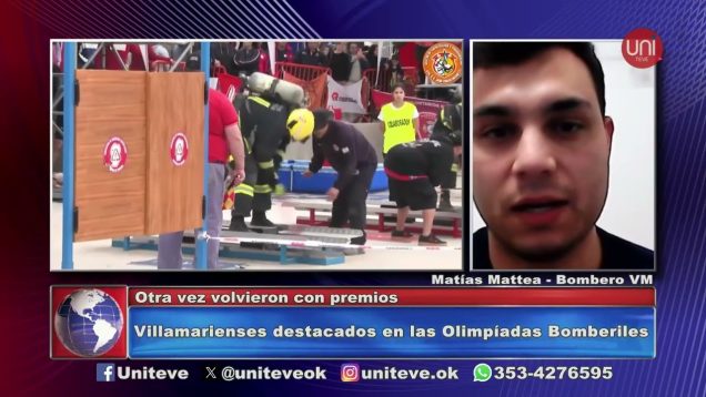Uniteve Noticias | Villamarienses destacados en las Olimpiadas Bomberiles
