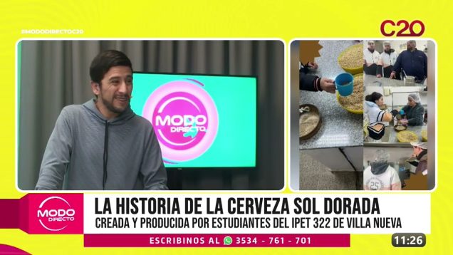 Modo Directo | La Historia de la cerveza Sol Dorada creada por alumnos del Ipet 322 de Villa Nueva