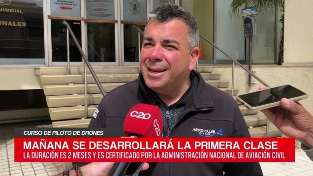 C20 Noticias | Curso de pilotos de drones – Oscar Duarte