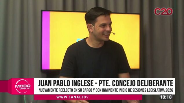 Modo Directo | Concejo Deliberante – Juan Pablo Inglese