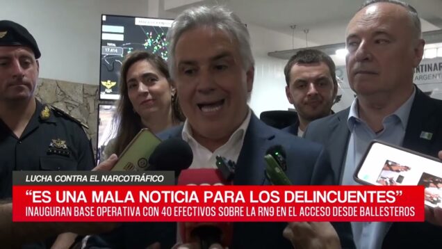 C20 Noticias | Lucha contra el narcotráfico – Martín Llaryora