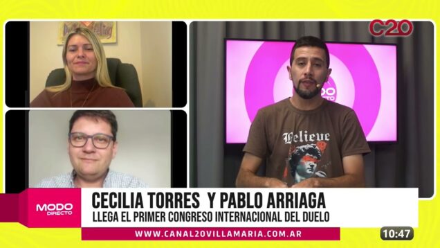 Modo Directo | Congreso Internacional del Duelo – Cecilia Torres y Pablo Arriaga