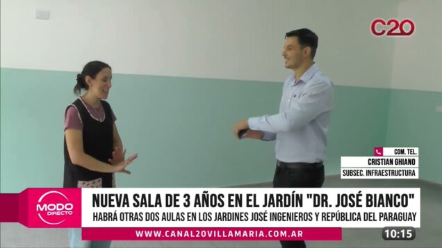 Modo Directo | Escuela “Dr. José Bianco” | Nueva Sala de 3 años – Cristian Ghiano